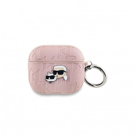 Karl Lagerfeld Karl Lagerfeld Monogram Karl & Choupette Head case for AirPods 3 - pink