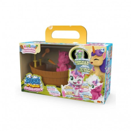 Figurki brudaski jednorożce zestaw Łazienka perełka