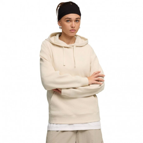 Bluza damska Puma ESS Elevated Comfort Hoodie kremowa 691814 87 M