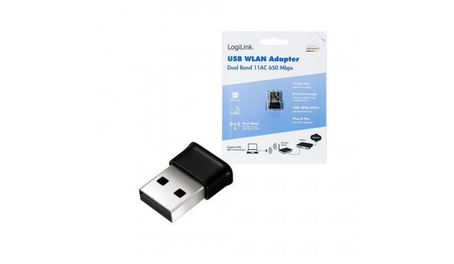 Wireless USB WLAN adapter, 11ac, 650 Mbit