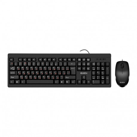 Combo Keyboard+mouse KB-S320C black (104 keys, 1000DPI, 2+1 bt.)