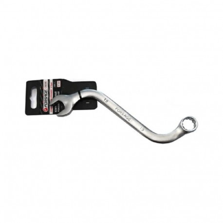 Forsage F-76119A combination wrench, S-shaped, 19mm, CrV, 12-point, plastic holder