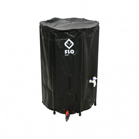 Flo Compressible Rain Barrel 89702, 250L, 600x880mm, 500D PVC, 3/4" (19mm) hose, UV proof, set inclu