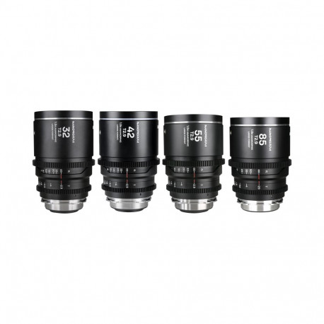 Laowa Nanomorph LF Prime 4 objektiivi komplekt (32+42+55+85mm) Arri PL/ Canon EF, hõbedane