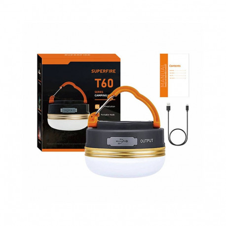 Camping Lamp - Superfire T60 2.5W 1000mAh Waterproof