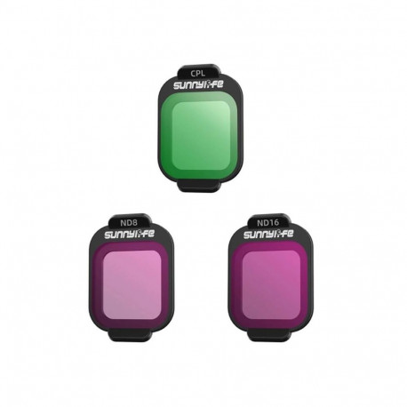 Camera Filter - Sunnylife CPL ND8 ND16 for DJI Flip, German Optical Glass