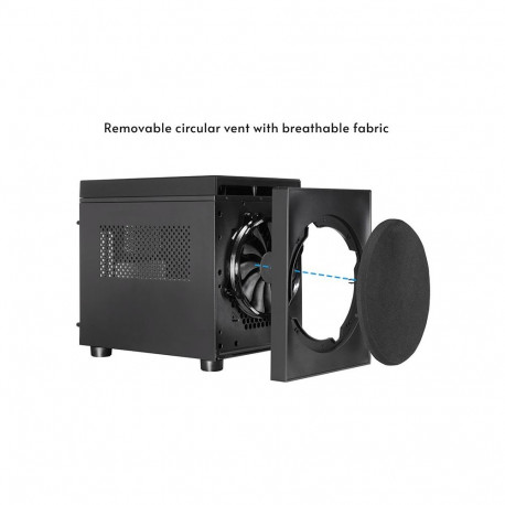 Computer Case - Chieftec CI-03B-OP Mini-ATX Micro ATX 2x 3.5" 2x 2.5" Black