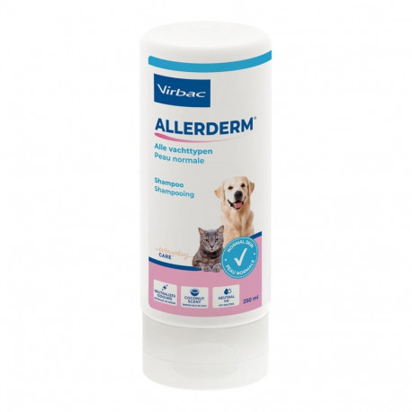 Pet Shampoo - VIRBAC Allerderm Normal Moisturizing Shampoo for Dogs and Cats 250ml