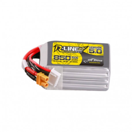 Battery - Tattu R-Line 5.0 850mAh 14.8V 150C XT30U-F