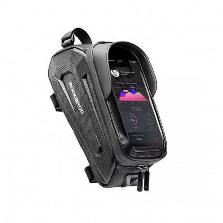 Bike Bag - Rockbros B68 Water-Resistant Phone Holder with TPU Cover Black
