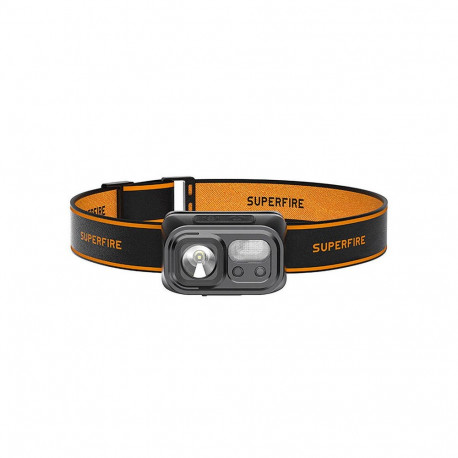 Headlamp - Superfire HL23-S 350lm, USB-C, Waterproof, Black