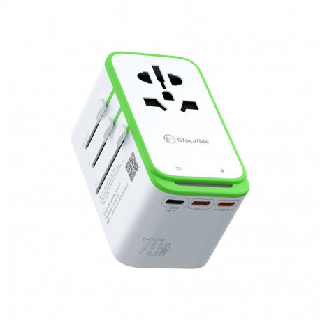 Adapter - GlocalMe Roamplug 4G LTE Wi-Fi Router, 70W, Fast Charging