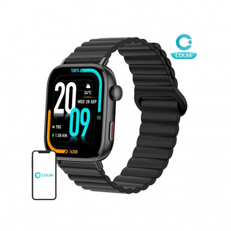 Smartwatch - COLMi C8 Max 1.83" Display, Bluetooth Calling, 100+ Sports Modes Black