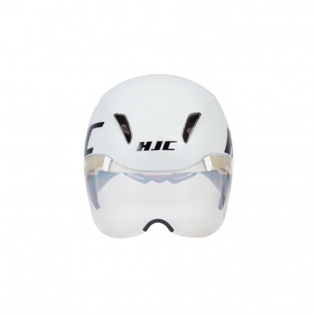 Cycling Helmet - HJC ADWATT 1.5, 320g, Size M, Removable Visor, White