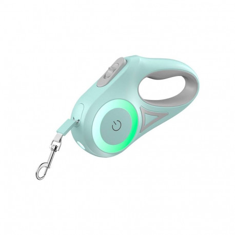 Pet Leash - Rojeco Automatic Leash 3m LED Flashlight RGB Green