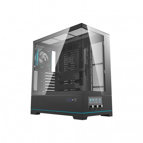 Computer Case - darkFlash DY451 PRO Midi Tower ATX/ITX/µATX, Tempered Glass, Black
