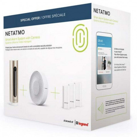 Smart Home Security Camera - Netatmo NBU-ICCS 1080p WiFi, 130° Angle