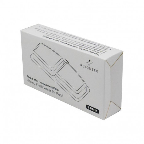 Pet Fountain Filter - Petoneer Fresco Mini Replacement Filters (4-stage filtration, 2 pieces)