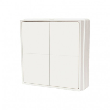 Smart Home Device - Shelly BLU Button 4 Bluetooth Switch, 4 Buttons, 2-Year Battery Life