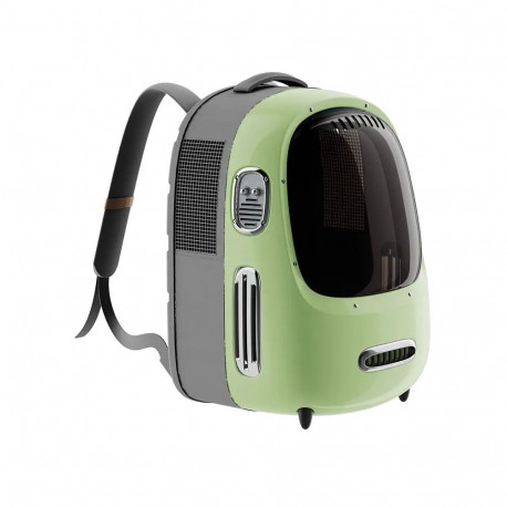 Pet Travel Backpack - Petkit Breezy 2 Lightweight, Ventilated for Pets Up to 8 lbs Green