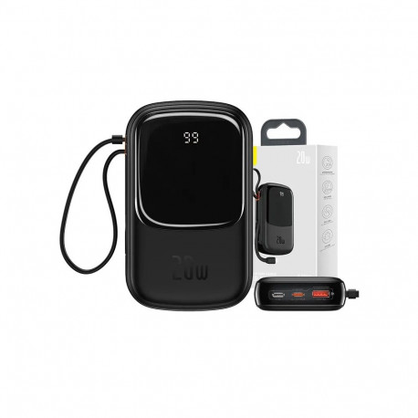 Powerbank - Baseus Qpow PRO 20000mAh, 20W, Lightning, USB-C, Black