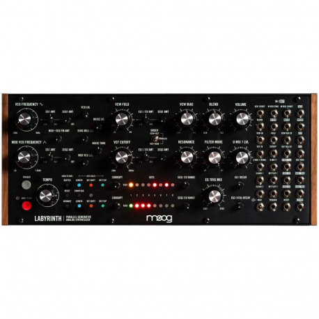 Analogue Synthesizer - MOOG Labyrinth semi-modular with sequencer, 20 inputs, 12 outputs