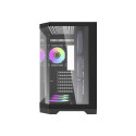 Computer Case - darkFlash Darflash FT418 PRO Midi Tower, 7 aRGB Fans, Black
