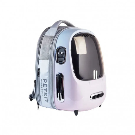 Pet Travel Backpack - Petkit Breezy 2.0 (for pets up to 8 kg, ventilation, lighting) Pink