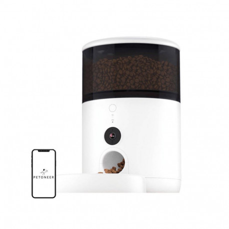 Pet Food Dispenser - Petoneer NutriVue Smart Dispenser with Camera, App Control