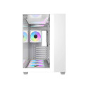 Computer Case - darkFlash TH285 ATX, tempered glass, 4 fans, white