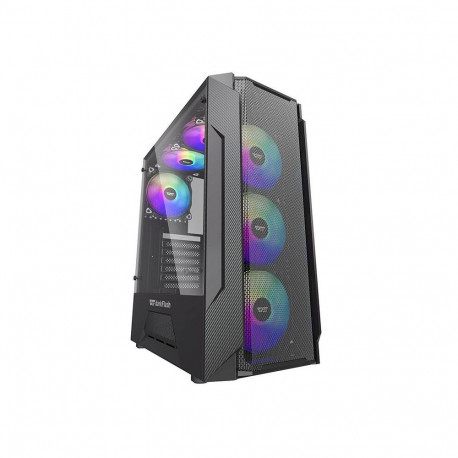 Computer Case - darkFlash LEO Midi Tower ATX/ITX/MicroATX Tempered Glass Black
