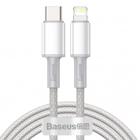 Cable - Baseus USB-C to Lightning 20W Fast Charge 2m White
