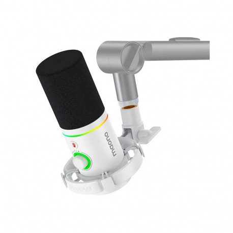 Microphone - Maono PD200x Dynamic USB-C/XLR RGB Podcasting White