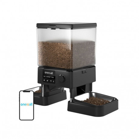 Pet Feeder - Oneisall Automatic Double Feeder WiFi 2.1kg White