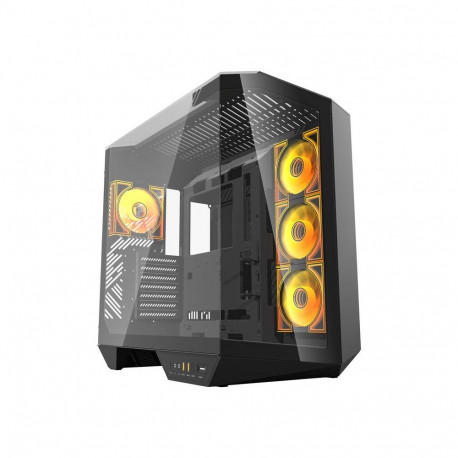 Computer Case - darkFlash DY470 Midi Tower ATX/ITX/µATX, 4 ARGB Fans, Black