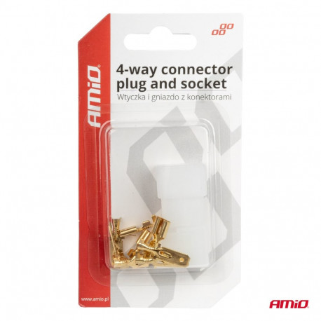 4-ne pistiku ja pistikupesa komplekt