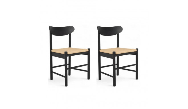 Söögitool MALOU 2tk, must