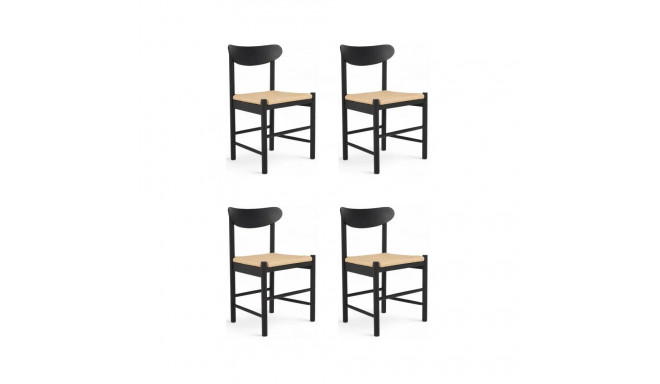 Söögitool MALOU 4tk, must