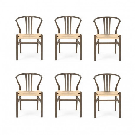 Söögitool NIKOLINE 6tk, suitsutatud tamm