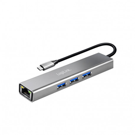 Hub USB3.2 3xUSB-A 1x RJ45 Gigabit Ethernet
