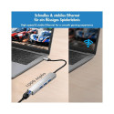 USB-jaotur USB3.2 3xUSB-A 1x RJ45 Gigabit Ethernet
