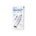 USB-jaotur USB3.2 3xUSB-A 1x RJ45 Gigabit Ethernet