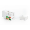 Class E CAT 6 keystone-moodul DN-93601, varjestamata RJ45 LSA, kaabli paigaldus LSA-klemmidega, värv