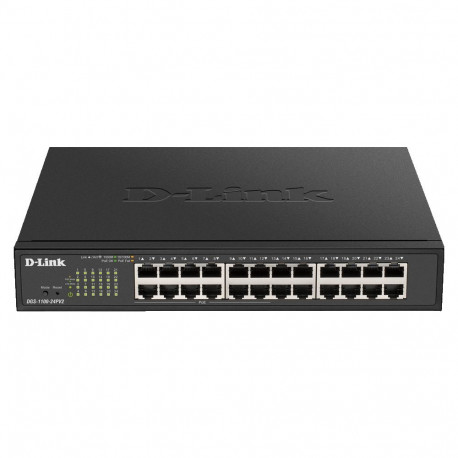 D-Link | Smart Switch | DGS-1100-24PV2 | Managed | Rack Mountable | Power over Ethernet (PoE) ports 
