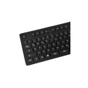 Logilink | Flexible waterproof Keyboard USB + PS/2 | ID0019A | Flexible keyboard | Wired | DE | Blac