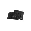 Logilink | Flexible waterproof Keyboard USB + PS/2 | ID0019A | Flexible keyboard | Wired | DE | Blac