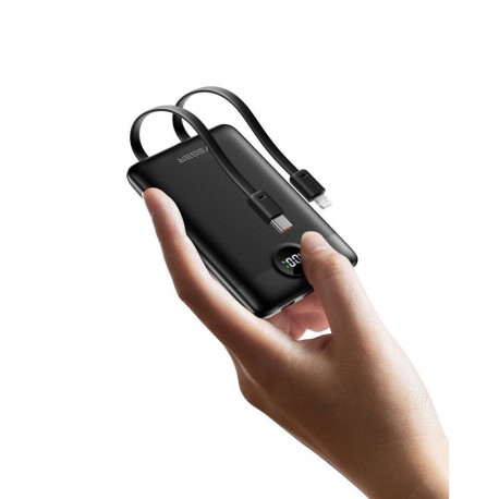 Veger Powerbank Veger C11 (W1170) PD QC3.0 2A 22,5W 10000 mAh with built-in cables USB C / Lightning