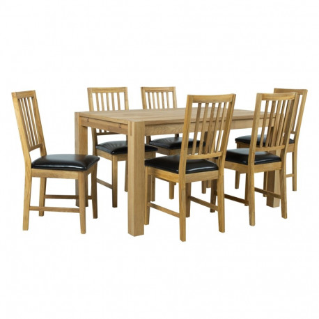 Dining set CHICAGO NEW table 140x90cm and 6 chairs