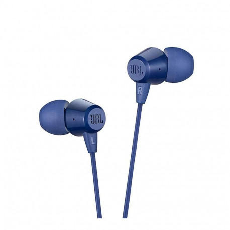 Wired earphones Jack 3,5 mm with microphone JBL T50HI 360 blue