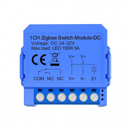 Avatto ZWSM16-DC32V-1 1-channel ZigBee switch module with a potential-free contact